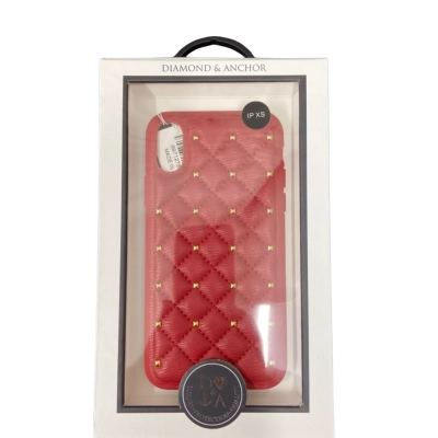 DIAMOND & ANCHOR Red Case for IPHONE XS