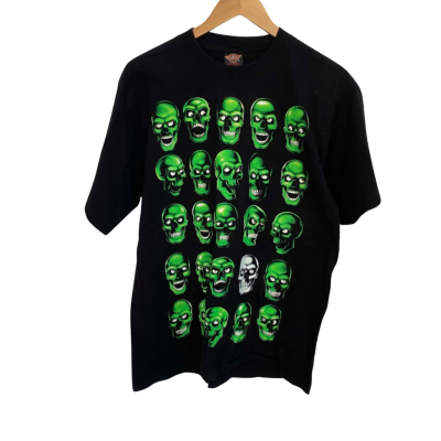 RockEagle Mens  Size L Printed Shirt Black  / Green 