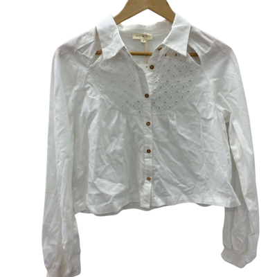 Iris maxi. Womens  Size 12 Cropped Long sleeve shirt