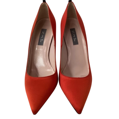 Vero CUOIO SJP (Sarah Jessica Parker) ITALIAN SATIN Size 37.5 Heels Other 