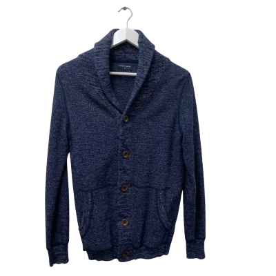 Academy Brand Mens Size XS Button-down Cardigan Charcoal Grey