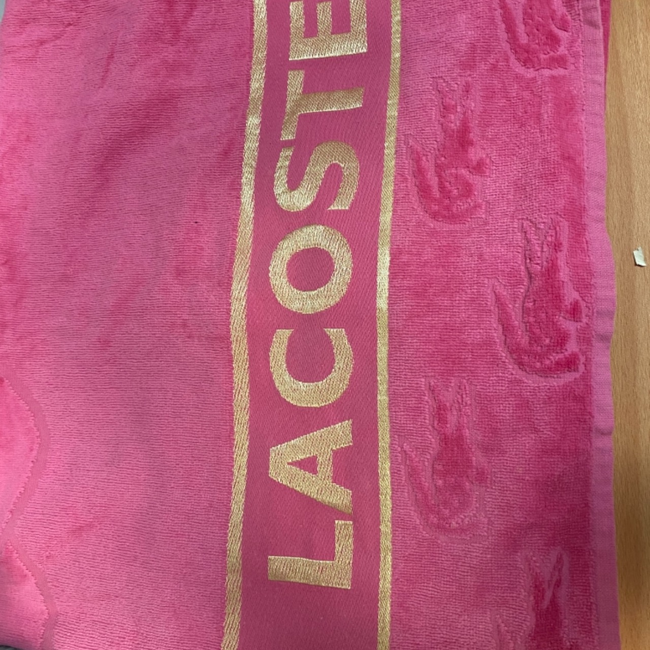 lacoste beach towel