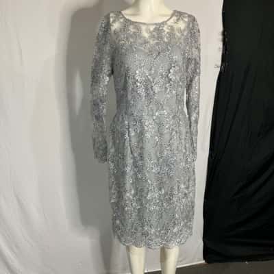 Mei Mei Womens  Size 18 Silver Dress