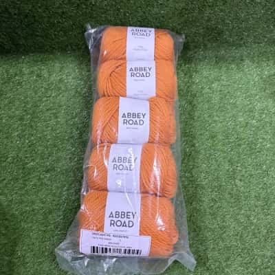 Abbey Road Kikki Merino 100g Yarn Orange x 5