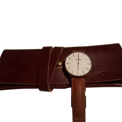Cluse Watch with Leather Case