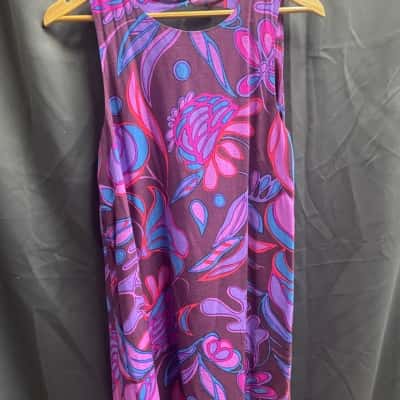 Mister Zimi Womens Size 8 Abstract Floral Pink/Purple Dress