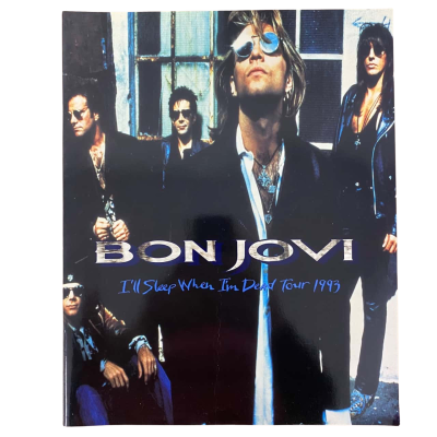 Bon Jovi I’ll Sleep When I’m Dead Tour 1993 Tour Program