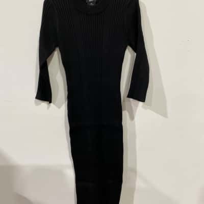 City Chic CCX Dress Sweater 3/4 Womens  Size XS Black  RRP$129.95