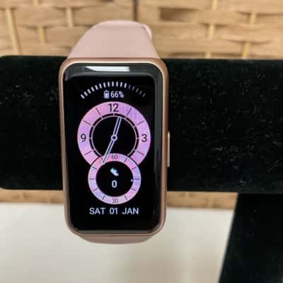 Huawei Band 6 Fitness Tracker Women’s 1.47-inch AMOLED display SpO2 monitoring Outdoors Touch screen Birthday Gift Workout Walking Running Hiking Smart Watch Sakura Pink 