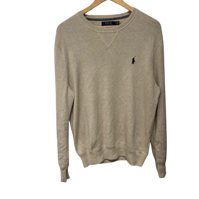 Polo Ralph Lauren Mens  Size M Crew Neck Jumper Beige 