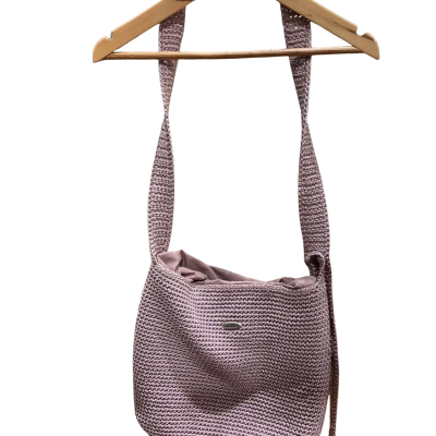  Kaboki Womens Crocheted Cross Body Bag  Light Purple 