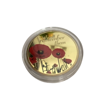 2015 Gold Plated Poppy Medallion 