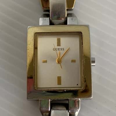 Guess Women's Two Tone Square Tank Watch