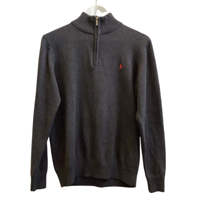 Ralph Lauren Mens  Size M Quarter Zip Jumper Charcoal