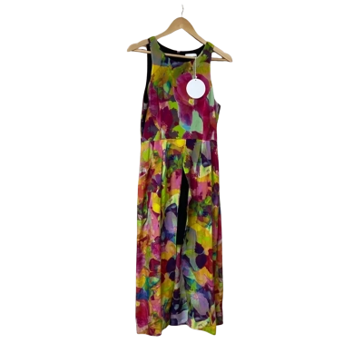 BNWT Women’s 100% silk Talulah ‘Electric Pansies’ Dress Size L RRP $280.00