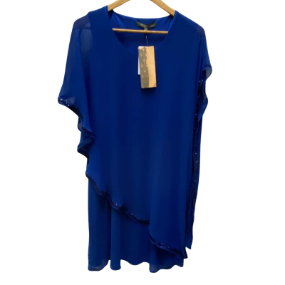 Liz Jordan Womens  Size 10 Midi Dress / Sleeveless Dress  Blue 