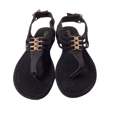 NEW - Vybe Womens  Size 7 Sandals Black RRP $29.99
