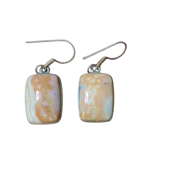 925 Sterling Silver Womens  Stone Drop Earrings