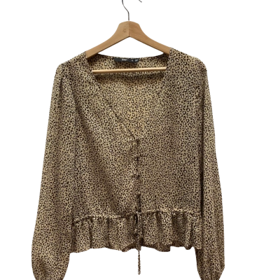 Sportsgirl Womens  Size 12 Animal print Top