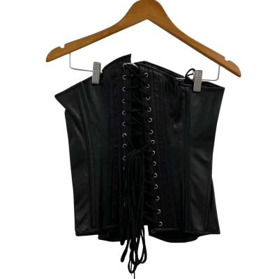 Black Lace-Up Corset Top.  Size 26" / XS .  New with tags