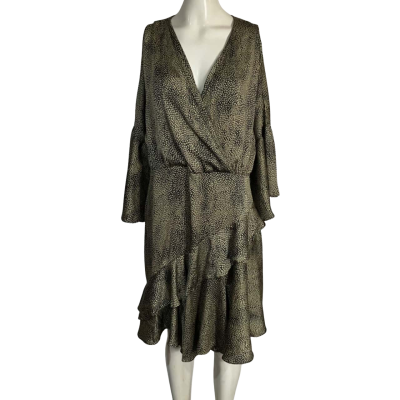 Atmos&Here Womens  Size 18 Party Dress Black  / Gold 