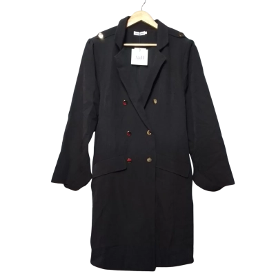 Atmos&Here Women's  Size 22 Black Trench Coat  