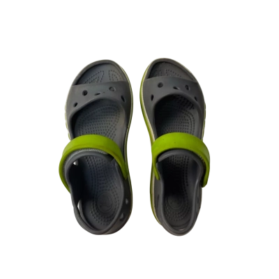 Crocs Kids Shoes Size 10 Green / Grey sandals