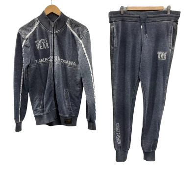 Takeshy Kurosawa Mens Jumper and Pants Set Size M Navy Blue