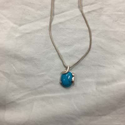 Silver  Pendant and chain both marked 925