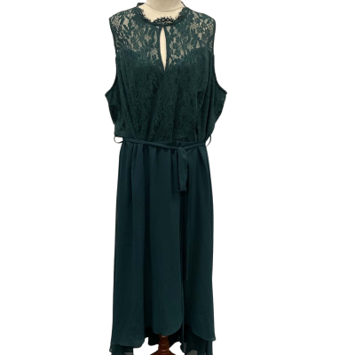 City Chic Womens Size XL “Hi-Lo” Dress in Jade