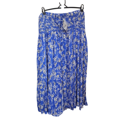 Autograph - Womens - Size 26 - Midi Skirt - Floral/Blue / White 
