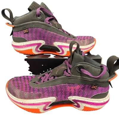 Air Jordan XXXVI Youth Size 7 Black  / Orange / Purple / White 