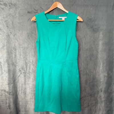 Diane Von Furstenberg Womens  Size 10 Sleeveless Dress  Green 