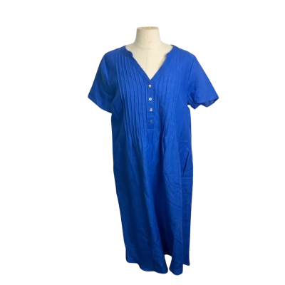 Blue Illusion Womens  Size M Short Sleeve Dress  Blue 