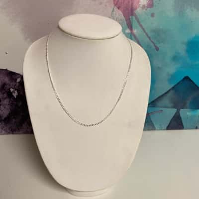 925 silver thin necklace- please read description 