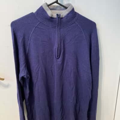Kathmandu Womens  Size 16 Quarter Zip Jumper Blue 