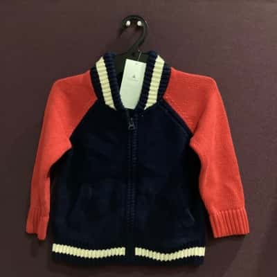 Baby Gap Kids Cardigan Navy Blue / Red / White 