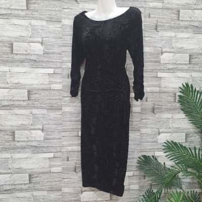Grace Hill Womens  Size 12 Long Sleeve Dress Animal print / Black  