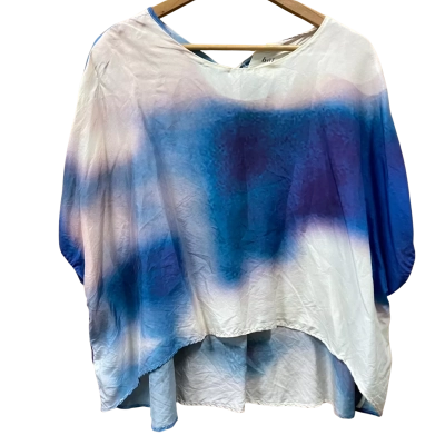 bul Blue/White Watercolour Pattern Top Size 10