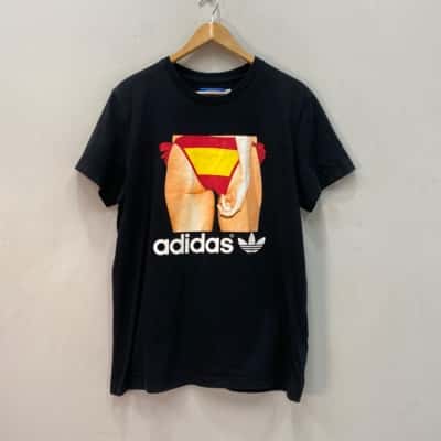 Adidas Mens  Size L Short Sleeve T-shirt Black  