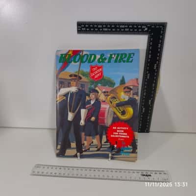 Blood and Fire Salvation Army Activity Book Vintage 