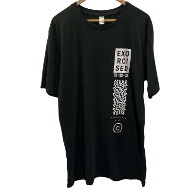Plus 2 Mens Size XL Short Sleeve Shirt Black  