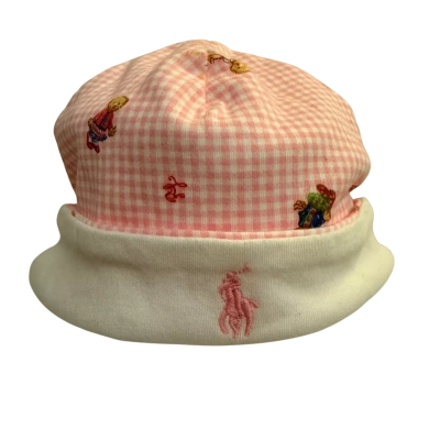 Ralph Lauren Kids  Size 6-12m Cap Pink  / White 
