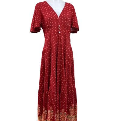 IRIS Womens  Size 14 Floral / Red 