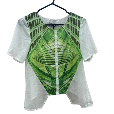 Lumier By Bariano Womens  Size XS White/Green Top