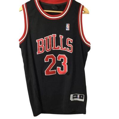 NBA Mens Black  / Multicoloured / Red / White Michael Jordan Jersey XL