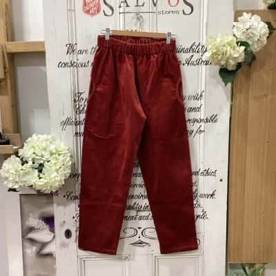 Jenny Scott brand! Swindon MADE IN MELBOURNE SORRENTO NWOT TRENDY CORDUROY BURNT ORANGE PANT! Womens  Size 0 / 8 Straight Leg Pants Burnt Orange 