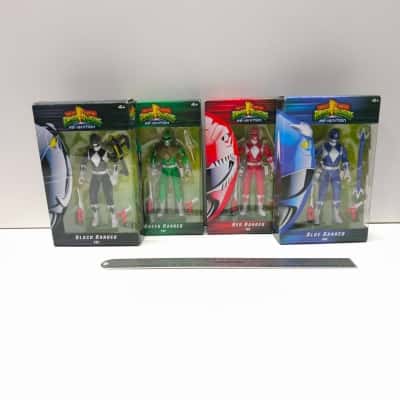Power Rangers Re-Ignition Action Figure Lot Of 4 Red Blue Green Black New Boxed