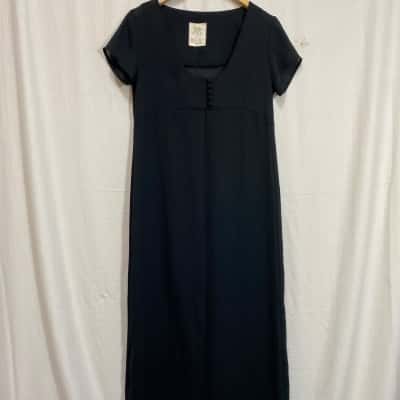 Rose is a Rose Vintage Womens Black Dress Size 10