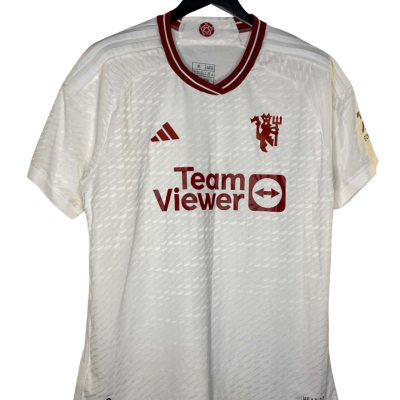  Mens  Size XL Short Sleeve Shirt Off White / Red jersey 